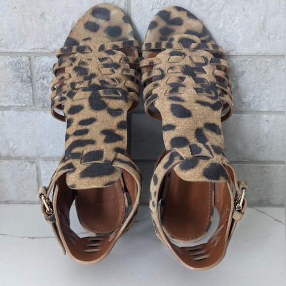 GIVENCHY leopard suede gladiator sandals - Picture 5 of 11